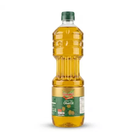 Enhanced Front view of Al Gota Olive Oil 1 Litre bottle with price label