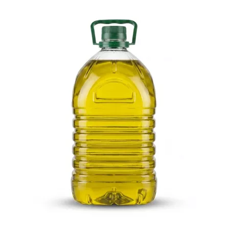 Enhanced Back view of IBERO Mediterranean Olive Oil Blend 3L bottle with green cap