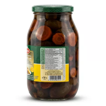 Enhanced Back label with ingredients and nutrition of Durra Iraqi Najaf Mixed Pickles