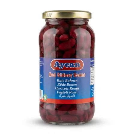 Enhanced Front label of Aycan Red Kidney Beans jar