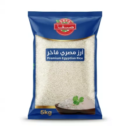 Enhanced Front of Safa Premium Egyptian Rice 5kg bag