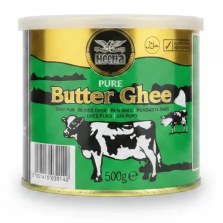 Heera Pure Butter Ghee 500g tin front view