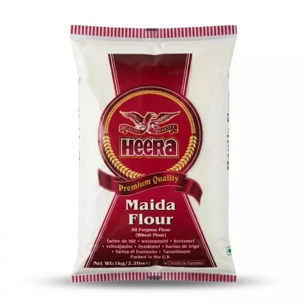 Enhanced Front of Heera Maida Flour 1kg pack