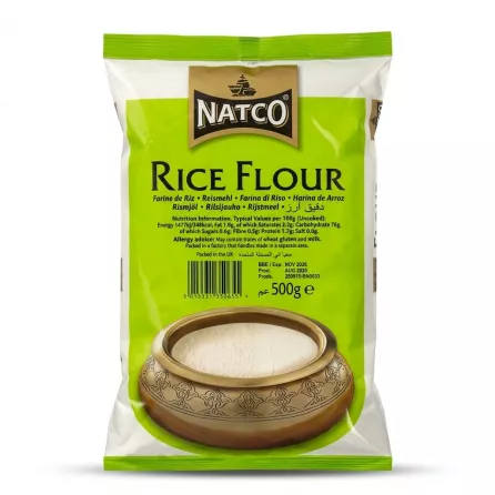 Enhanced Front of Natco Rice Flour 500g packet