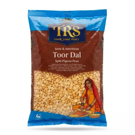 Enhanced Front of TRS Toor Dal Split Pigeon Peas 1kg pack