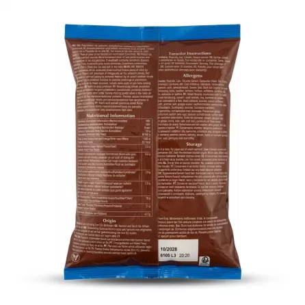Enhanced Back of TRS Toor Dal pack showing nutritional info and storage instructions