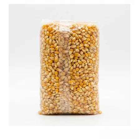 Enhanced Back of SAFA Popcorn Kernels pack showing kernels