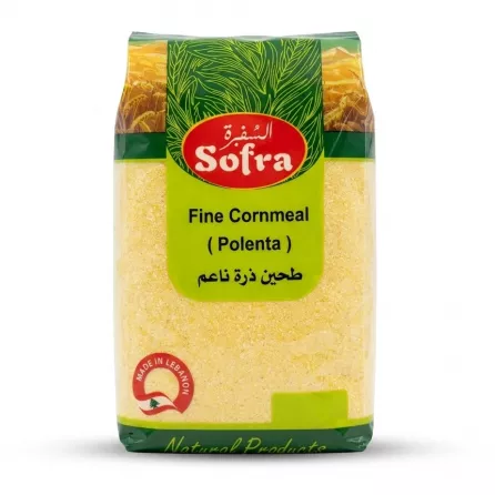 Enhanced Front of Sofra Fine Cornmeal Polenta 800g pack