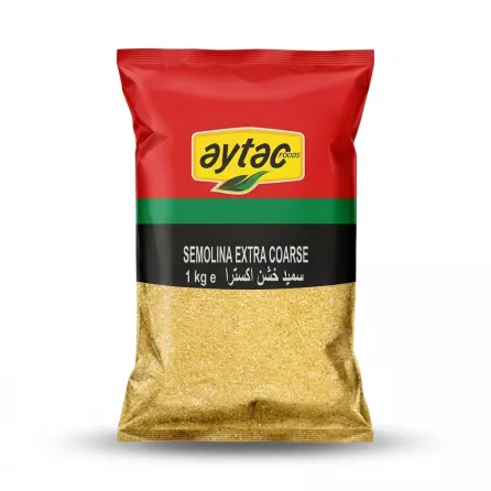 Enhanced Front of Aytac Semolina Extra Coarse 1kg package