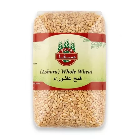 Enhanced Front of Safa Ashora Whole Wheat 800g pack, clear grains visible