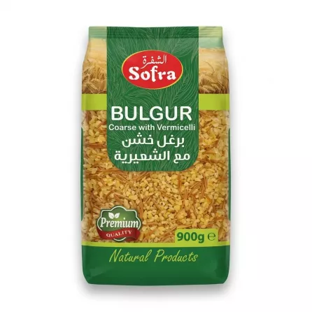Enhanced Front of Sofra Bulgur Coarse with Vermicelli 900g pack
