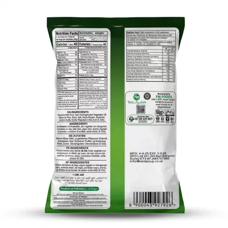 Enhanced Back of SNAKITOS Smarty Vegetable Snacks bag displaying ingredients and nutritional information in multiple languages