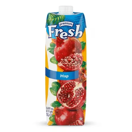 Enhanced Fresh Premium Pomegranate Juice 1L close-up front design