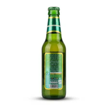 Enhanced Istak Lemon & Mint Non-Alcoholic Malt Beverage 320ml glass bottle back label