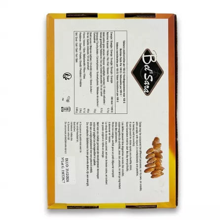 Enhanced Back of Del'Sara Deglet Nour Dates 1kg box showing nutrition and usage information