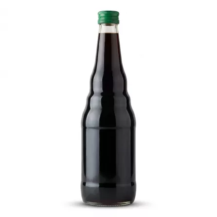 Enhanced Side view of Yamama Jallab Syrup glass bottle