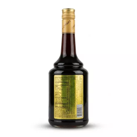 Enhanced Back view of Kassatly Chtaura Tamarind Syrup bottle with nutrition facts