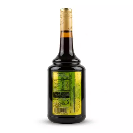 Enhanced Back label with nutrition facts and £3.59 price tag on bottle neck