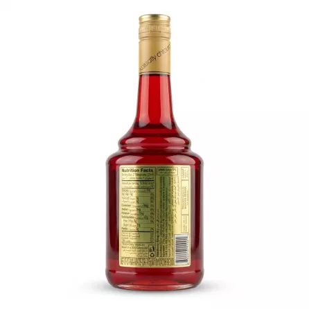 Enhanced Back label with nutrition facts and ingredients of Kassatly Strawberry Syrup