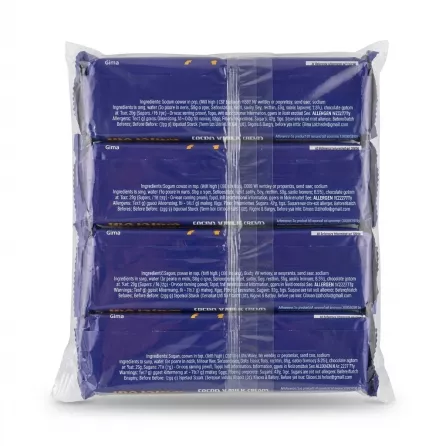 Enhanced Back of Sultanım Chocolate Coated Wafer multipack, showing ingredients and product information