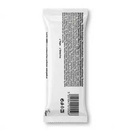 Enhanced Back of Jannis Mixed Nuts Bar 40g with nutritional information and barcode