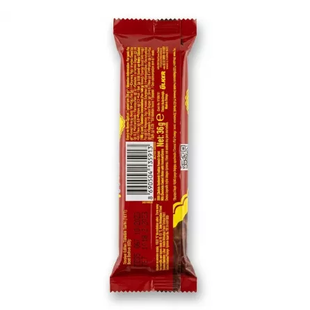 Enhanced Back of Ülker Çikolatalı Gofret chocolate wafer bar showing ingredients and barcode
