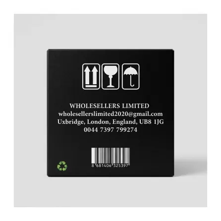 Enhanced Back of Coco Phenix charcoal box showing contact details and barcode