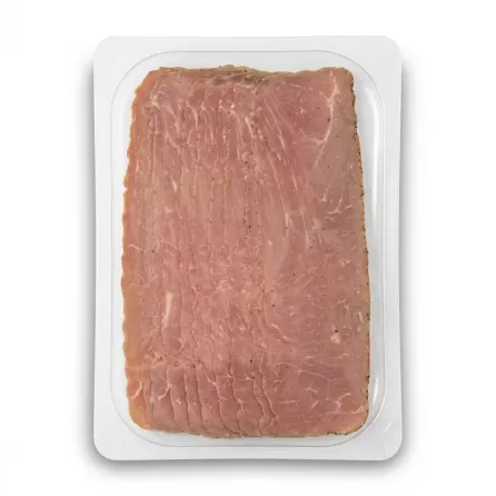 Enhanced Back of Zaad Sliced Beef 100g pack showing beef slices