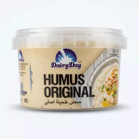 Enhanced Front of DairyDay Humus Original 440g tub