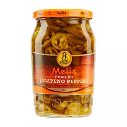 Melis Pickled Hot Jalapeno Peppers