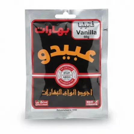 Abido Vanilla Spice Mix 50g front packaging