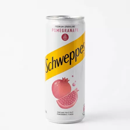 Schweppes Premium Sparkling Pomegranate drink can front