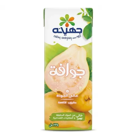 Juhayna Guava Fruit Drink 235ml front packaging Arabic text