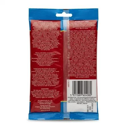 Back view of TRS White Pepper Powder showing storage instructions and barcode