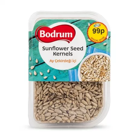 Front packaging of Bodrum Sunflower Seed Kernels 200g special offer