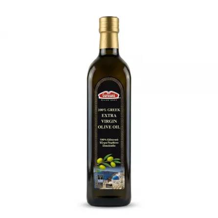 Front of Garusana 100% Greek Extra Virgin Olive Oil 750ml bottle