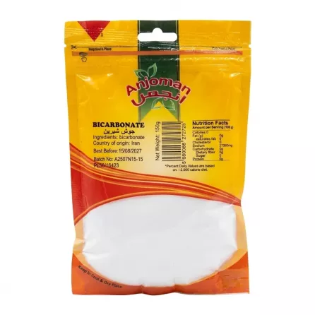 Anjoman Bicarbonate 150g pack front view with price label