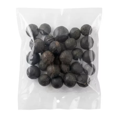 Back view of Sofra Dried Black Lime 100g showing whole black limes