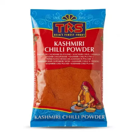 Front view of TRS Kashmiri Chilli Powder 400g pack