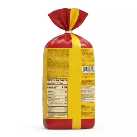 Side view of Boromir Ladyfingers pack with nutritional facts and ingredients
