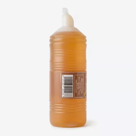 Back of National Table Vinegar bottle showing barcode and label