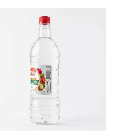 Back of Bodrum Distilled White Vinegar 1L bottle showing barcode