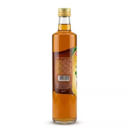 Back of Durra Apple Vinegar bottle with ingredients and barcode