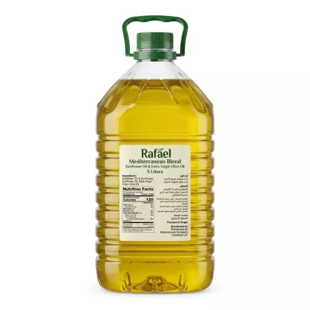 Rafael Mediterranean Blend Sunflower Oil and Extra Virgin Olive Oil 5L back view