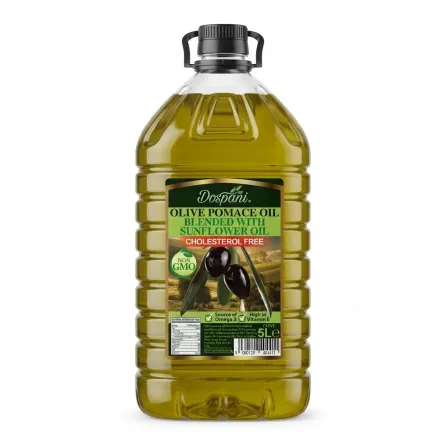 Dospani Olive Pomace Oil blended with sunflower oil 5L front label