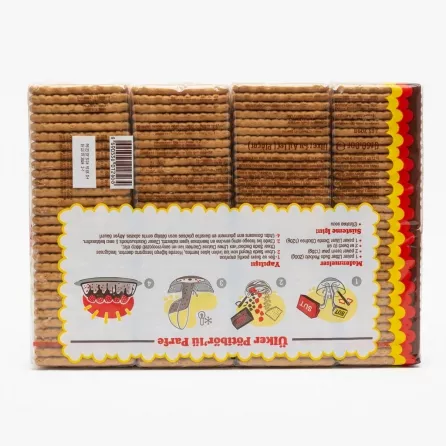 Back view of Ülker Pötibör Biscuit pack with recipe illustration