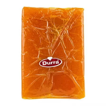 Back view of Durra Dried Apricot Paste in clear packaging
