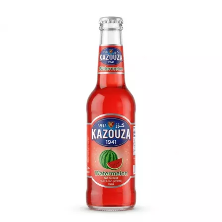 Kazouza 1941 Watermelon Sparkling Drink 275ml glass bottle front label