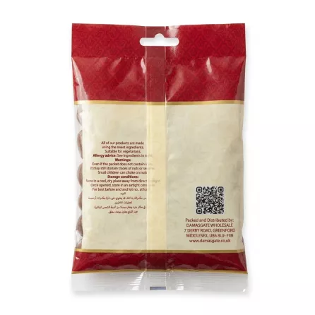 Back of Sofra Milk Chocolate Peanuts pack showing storage instructions and distributor details
