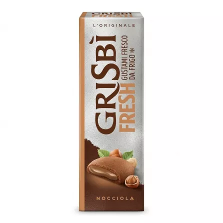 Alternate front view of Grisbi Fresh Hazelnut Biscuits Nocciola box